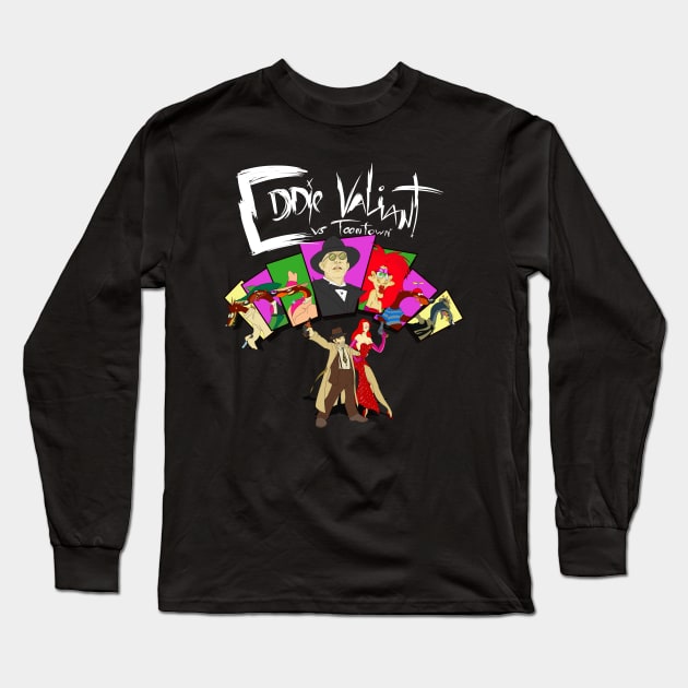 Eddie Valiant Long Sleeve T-Shirt by DJ O'Hea